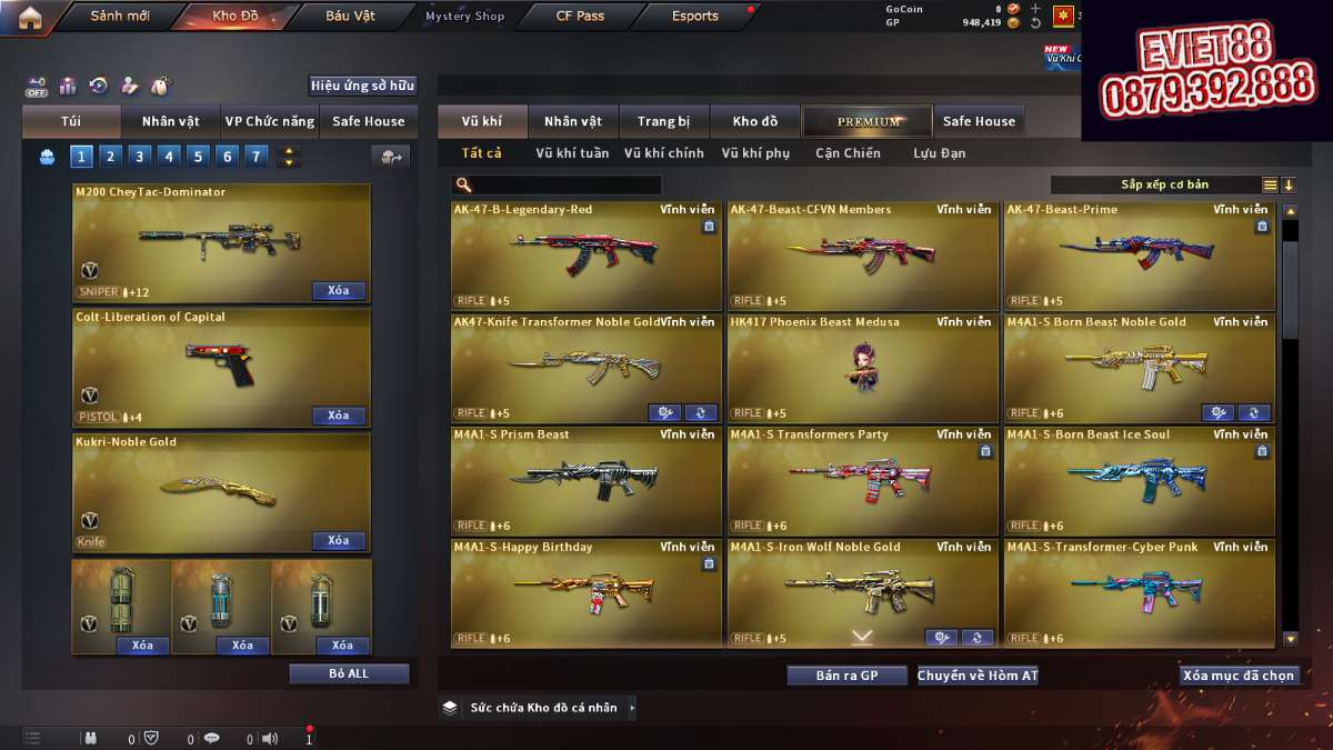 shop acc cf uy tin gia re